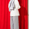 Floral Belted Shirt Ecru - Image 3