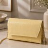 Two-Compartment Magnetic Closure Bag Yellow
