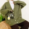 Double Pocket Buttoned Knit Cardigan Hazel