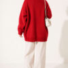 Double Pocket Buttoned Knit Cardigan Red - Afbeelding 4