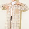 Double Pocket Flannel Shirt Beige