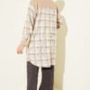 Double Pocket Flannel Shirt Beige - immagine 3