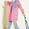 Double Pocket Flannel Shirt Pink - Afbeelding 2