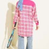 Double Pocket Flannel Shirt Pink - Afbeelding 3