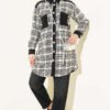 Double Pocket Flannel Shirt Black - Afbeelding 2