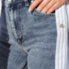 Double Pocket Palazzo Denim Pants Charcoal Black - Afbeelding 4