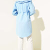 Double Collar Tie Waist Shirt Baby Blue - Image 3
