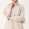 Reversible Zip-up Knit Cardigan Beige – Bild 2