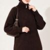 Reversible Zip-up Knit Cardigan Brown - immagine 2
