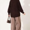 Reversible Zip-up Knit Cardigan Brown - immagine 4