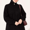 Reversible Zip-up Knit Cardigan Black - immagine 2