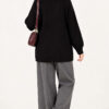 Reversible Zip-up Knit Cardigan Black - immagine 4