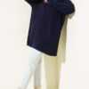 Striped Diamond Pattern Knit Tunic Navy Blue - Afbeelding 2