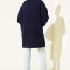 Striped Diamond Pattern Knit Tunic Navy Blue - Afbeelding 3