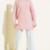 Striped Diamond Pattern Knit Tunic Powder Pink - Afbeelding 2