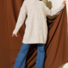 Striped Diamond Pattern Knit Tunic Stone - Afbeelding 2
