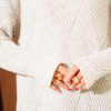 Striped Diamond Pattern Knit Tunic Stone - Afbeelding 4