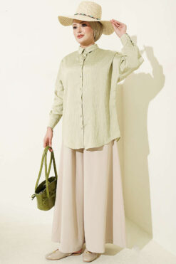 Alternative view of Vertical Stripe Basic Shirt Hazel