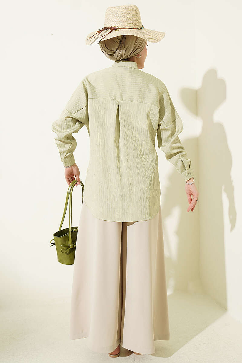 Vertical Stripe Basic Shirt Hazel - immagine 3