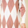 Striped Diamond Pattern Knit Dress Rose Dust – Bild 4