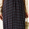 Paisley Pattern Chiffon Skirt Black - Image 4