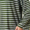 Striped Tunic with Arm Patches Khaki - Image 4