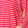 Striped Tunic with Arm Patches Red - Image 4