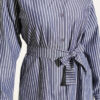 Striped Belted Button Dress Smoke - Image 4