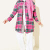 Striped Flannel Shirt Pink - Image 2