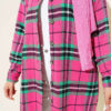 Striped Flannel Shirt Pink - Image 4