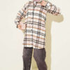 Striped Flannel Shirt Powder Pink - الصورة 2