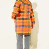 Striped Flannel Shirt Orange - immagine 3