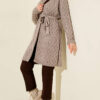 Textured Knit Cardigan with Drop Stitch Detail Mink – Bild 2