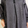 Lace-Trimmed Houndstooth Dress Black - Afbeelding 4