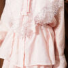 Lace Embellished Loose Two-Piece Set Pink - immagine 4