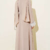 Lace Stone Detail Dress Beige – Bild 3