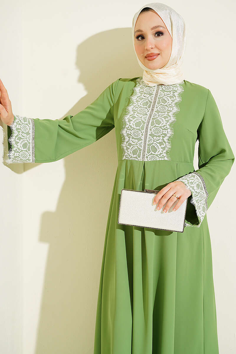 Lace Stone Detail Dress Stone – Bild 6