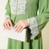 Lace Stone Detail Dress Pistachio Green – Bild 4