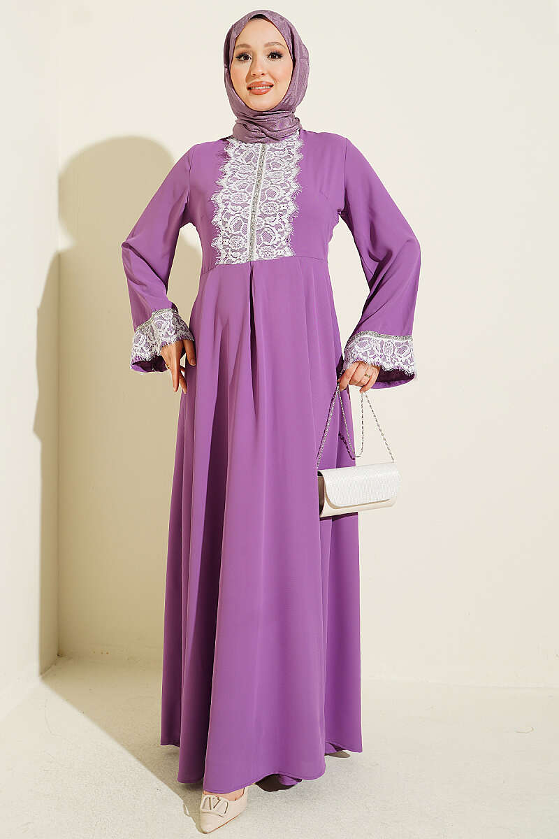 Lace Stone Detail Dress Stone – Bild 8