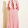 Lace Stone Detail Dress Powder Pink - Image 3