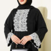 Lace Stone Detail Dress Black - Image 2