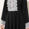 Lace Stone Detail Dress Black - Image 4