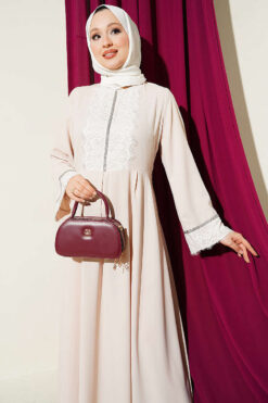 Alternative view of Lace Stone Detail Dress Stone