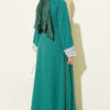 Lace Stone Detail Dress Emerald - Image 3