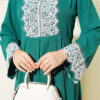 Lace Stone Detail Dress Emerald - Image 4