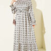 Printed Ruffle Detail Dress Hazel