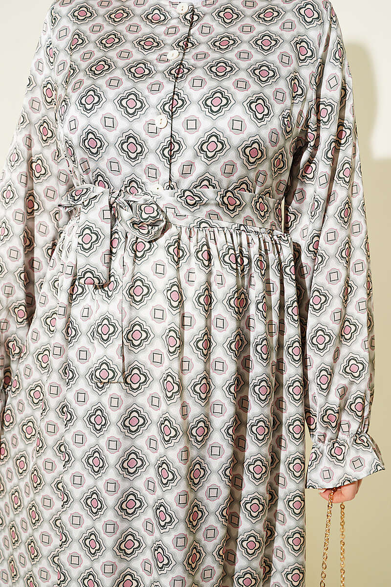 Printed Ruffle Detail Dress Hazel - Image 4