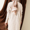 Patterned Gold-Button Mercerized Tunic Beige – Bild 3