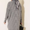 Patterned Gold-Button Mercerized Tunic Grey – Bild 3