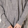 Patterned Gold-Button Mercerized Tunic Grey – Bild 4